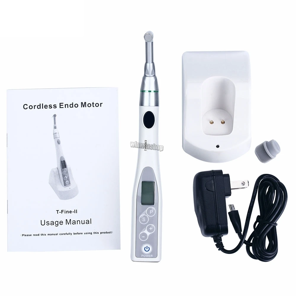 

Dental LED Endo Motor Wireless laboratory equipment 16: 1 Reduction Contra Angle Endodontic Treatment Cordless Equipments