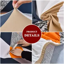 Elastic Plaid Sofa Cover #3