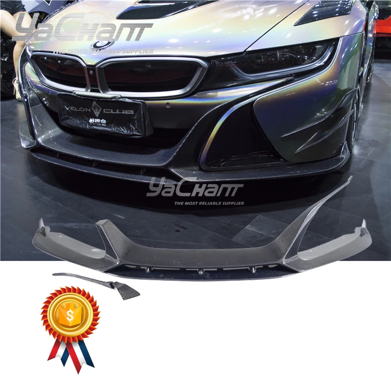 

Car-Styling CF Carbon Fiber Front Lip Fit For 2014-2017 i8 Electric BESK Style Front Lip