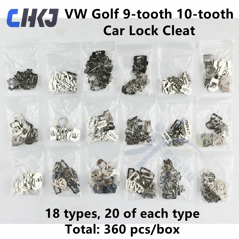 CHKJ 360pcs/lot For Vw Golf 9-tooth 10-tooth Car Lock Plate 18 Specifications  A4L 10-tooth Lock Cylinder Repair Lock Plate