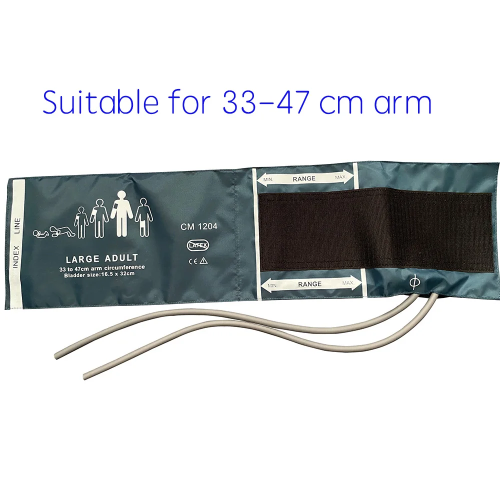 

Манжета для измерения артериального давления с двойной трубкой, синяя нейлоновая манжета NIBP, совместимая с Mindray CSI Philips для взрослых