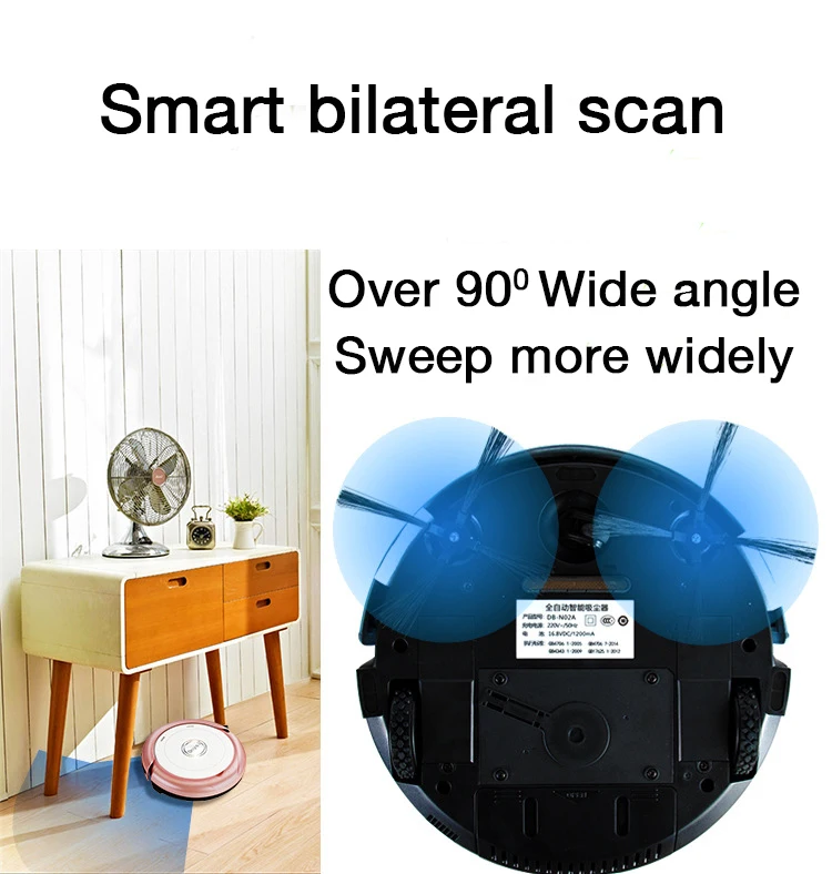 Automatic robot vacuum cleaner remote control 3 in 1 rechargeable household sweep Intelligent  sweep and drag integrated machine