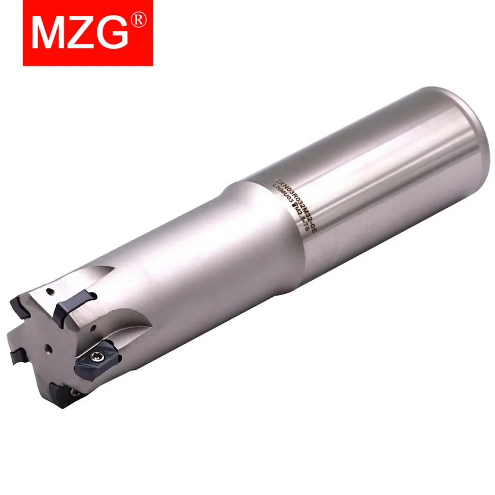 MZG EXN03R CNC Fast Feeding Lathe Machining Alloy End Mill Shank LNMU Double Side Carbide Insert Milling Cutter