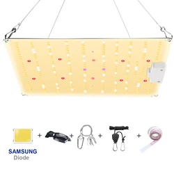 Luz LED de cultivo de 1000W con tablero cuántico silencioso de espectro completo Samsung, utilizado para plantas hidropónicas de tienda de invernadero de interior