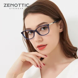 ZENOTTIC 2026 Square Pscription Glasses Frames for Women Cat Eye Acetate Eyewear Non-Prescription Fashion Ladies Eyeglasses