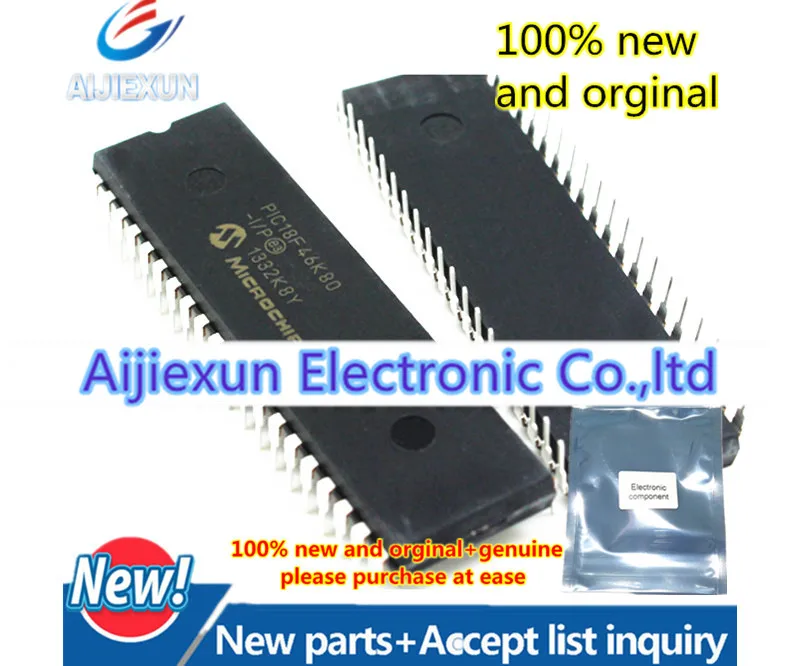 1Pcs 100% new and orginal PIC18F46K80-I/P DIP40 64/80-Pin, 1-Mbit, Enhanced Flash Microcontrollers with 10-Bit A/D in stock