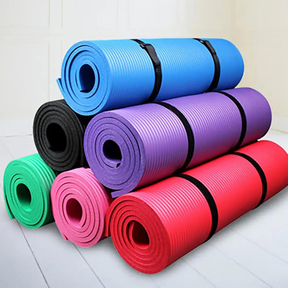 Yoga Mat Anti-slip Thicken NBR Gym Home Fitness Exercise Sports Yoga Pilates Mat Carpet Fitness Environmental Gymnastics Mats