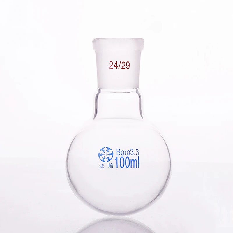 25/50/100/250/500/1000/2000ml 24/29 single neck round-bottom flask,Boiling Flask round bottom,short neck standard ground mouth