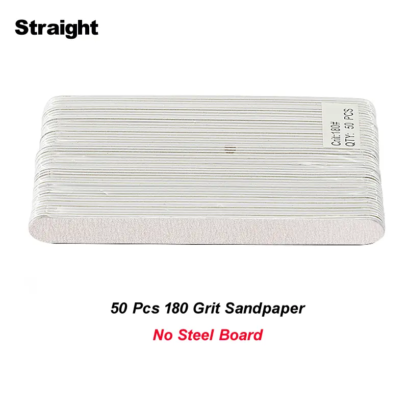 50Pcs/Lot Replaceable Nail File Strong Sandpaper Pedicure Limes Professional Removalble Pads With Metal Board For Manicure Tools - Image 12