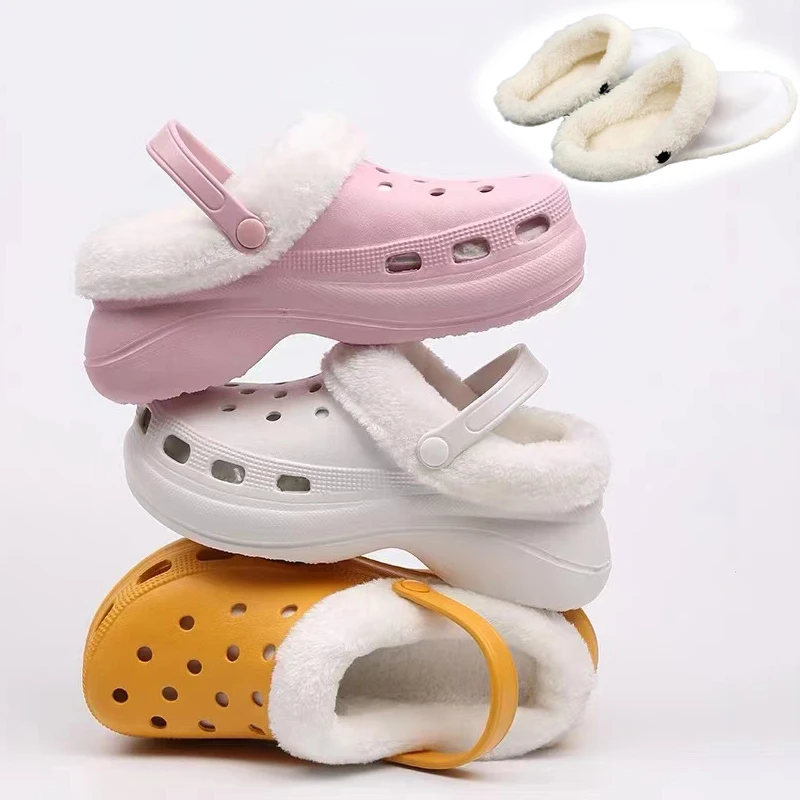 

Plush Cover for Winter Women Slippers Detachable Plush Lining Soft Cotton Cover Velvet Insole Fluff Cover Warm Cotton Shoe Cover