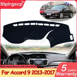 for Honda Accord 9 2013 2014 2015 2016 2017 Anti-Slip Mat Dashboard Cover Pad Sunshade Dashmat Cape Rug Carpet Car Accessories