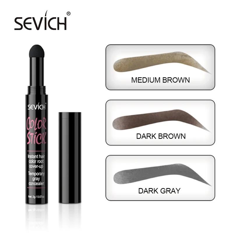 Sevich Eyebrow ชุดจัดแต่งทรงผม Dark สีน้ำตาลแต่งหน้า Stencils Eyebrow แปรงเพิ่มเครื่องสำอางค์ Eyebrow Tint Pen