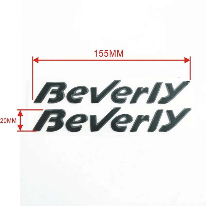 Motorcycle Raise 3D Emblem Chrome Sticker Decal FOR PIAGGIO Beverly 500