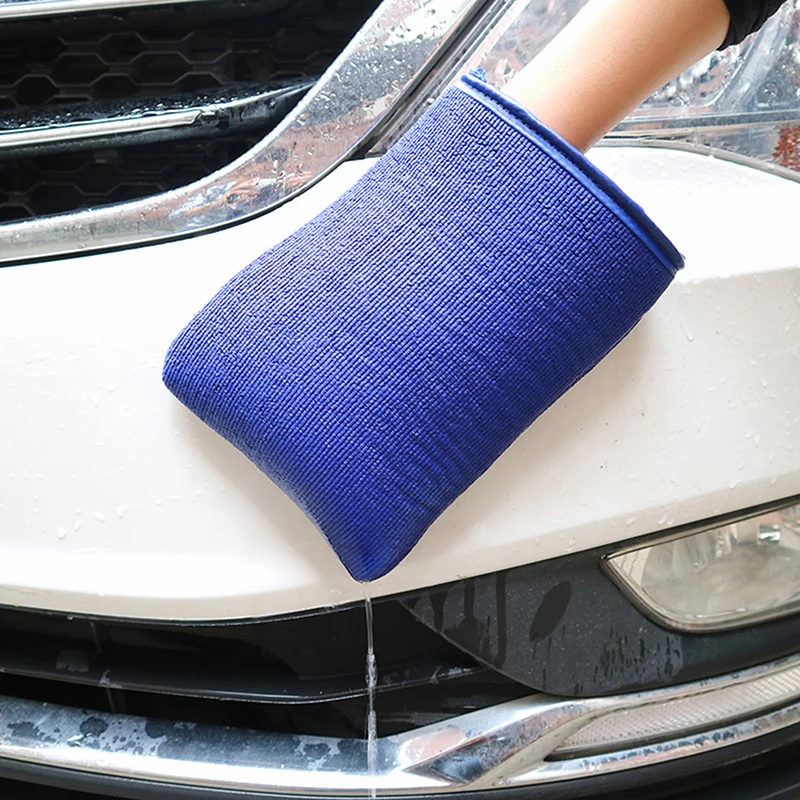 Car Wash Gloves Clean Nanoscale Grinding Mud Washing Gloves Microfiber Mitt Wash Decontamination Cloth for Car Polishing