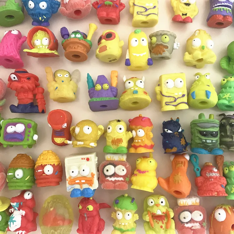 20/100pcs Zomlings Trash Dolls Collection Model Toys 3cm Soft Grossery Gang Garbage Action Figure Toy for Kids Birthday Gift