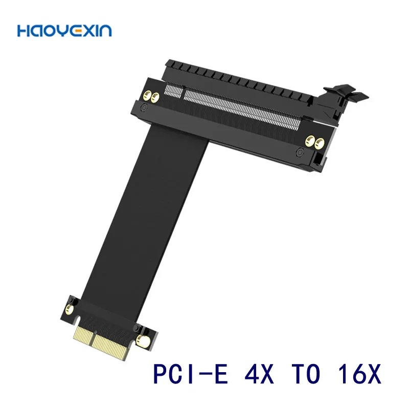 

High Speed PC Graphics Cards PCI Express Connector Cable Riser Card PCI-EX4TO X16 3.0 Flexible Cable Extension Port Adapter