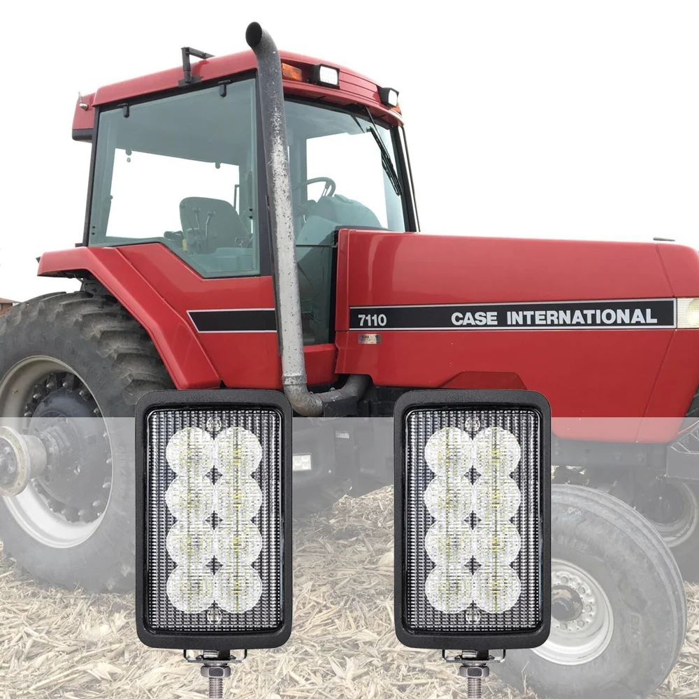 

40W Flood Bulb Led Side Mount Work light 12V 24V 3200Lumens For Case IH Magnum Tractors 7110,7120,7130,7140,7150+ x2Pcs