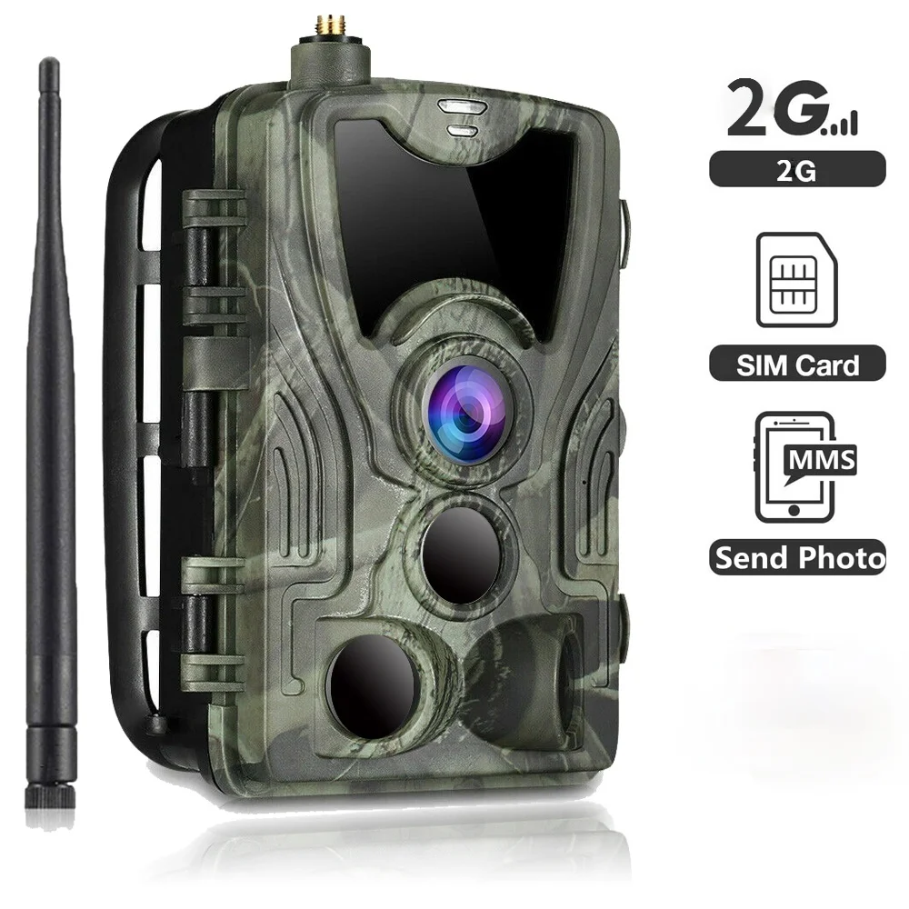 

Suntekcam 2G MMS/SMTP/SMS Hunting Trail Camera 20MP 1080P HC801M Wildlife Night Vision Photo Traps 0.3S Trigger Hunter Cam