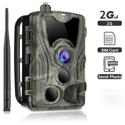 Suntekcam 2G MMS/SMTP/SMS cámara de rastreo de caza 20MP 1080P HC801M vida silvestre visión nocturna foto trampas 0,3 S gatillo cámara de cazador