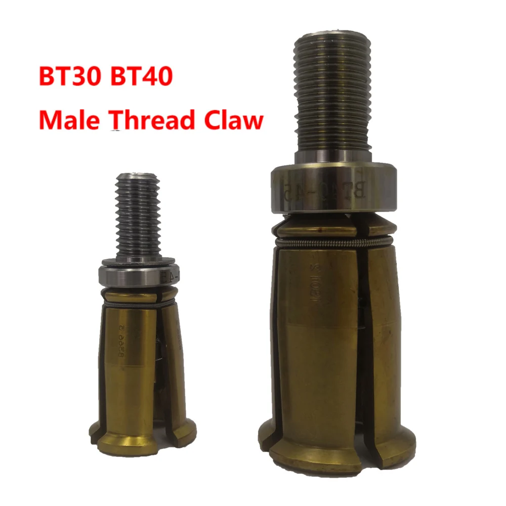 

BT30 BT40 Male thread 45 degree Claw GRIPPERS External threaded Spindle claw clamp pull claw Tool milling CNC machine center