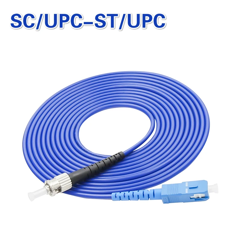 5pcs/lot SC/UPC-ST/UPC Armoured SM Fiber Optic Patch Cord Jumper 3.0mm Fibra Optica FTTH Single Mode Original 1-15m