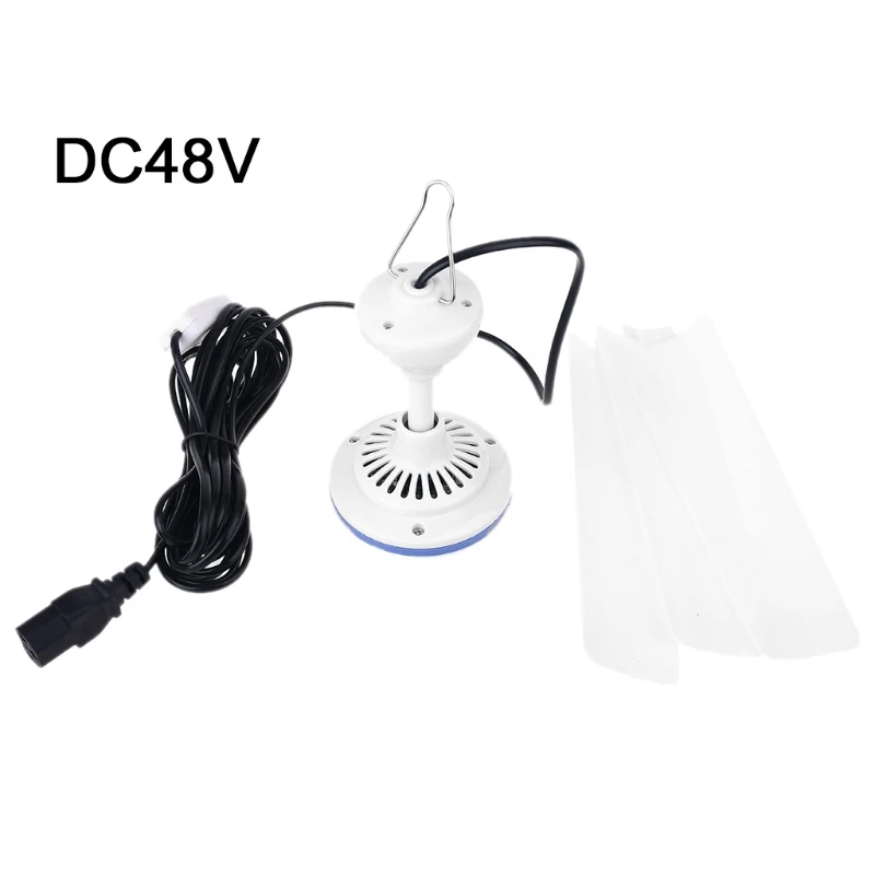 

Electric Bicycle E-Bike Powered C13 Plug 48V 60V 19.6" Tent Ceiling Fan Camping Hanging Fan with 4.8m Cable ON OFF Switch