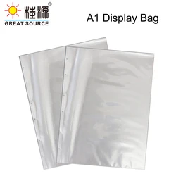 Makeasy A1Presentation Bag A1 Refiller Poly-Punched Pocket 6 Holes For4K Ring Binder Folder W610*H845mm(24.02