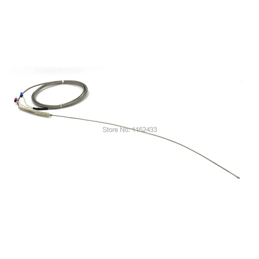 FTARP08 K J T type 2m metal screening cable 300mm flexible probe sheathed thermocouple temperature sensor