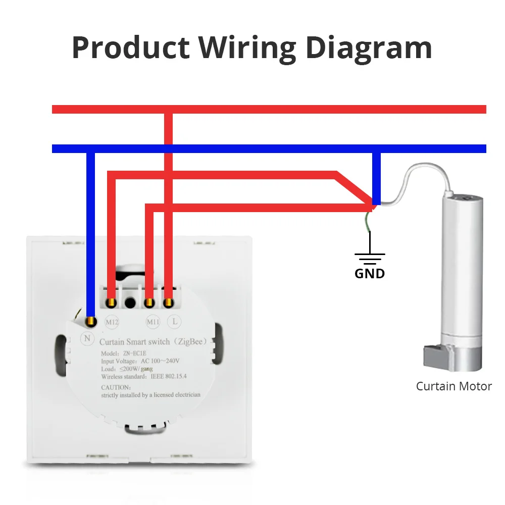 Умный выключатель для занавесок Zemismart Tuya Zigbee, умный затеняющий выключатель двигателя, нулевой провод, поддержка Alexa Google Home, таймер дистанцио...