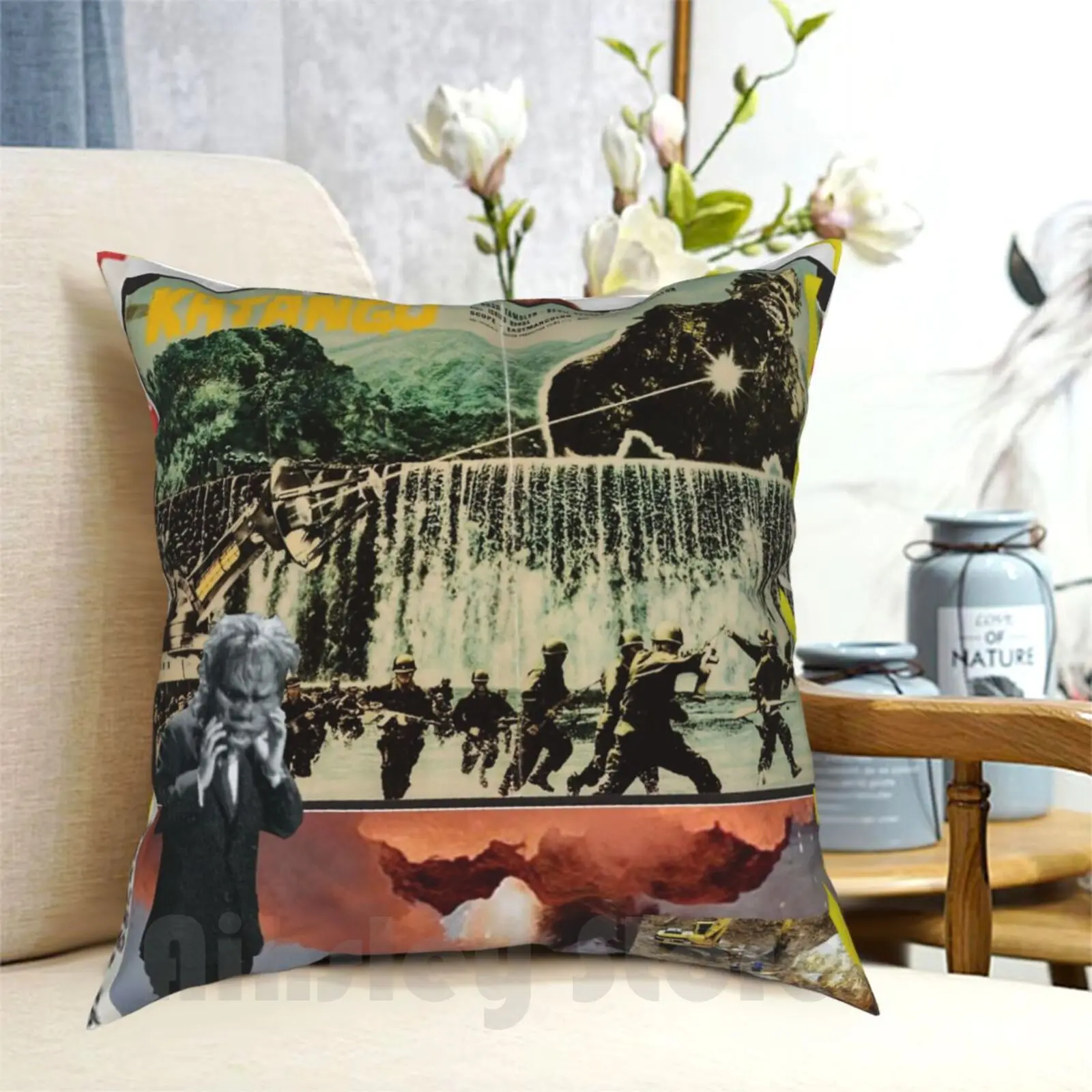 War Of The / Katango Pillow Case Printed Home Soft DIY Pillow cover War Of The Kaiju Movies Kaiju Movies Monster Movies