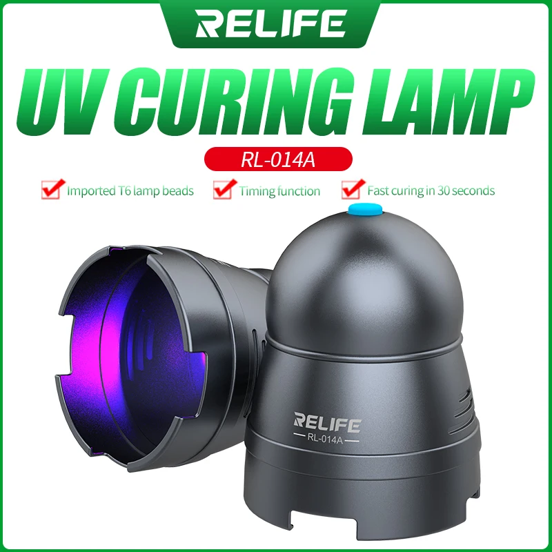 RELIFE RL-014A USB UV Glue Curing Lamp Portable Mobile Phone Repair Tool Smartphone Green Oil Heater Lamp New Package