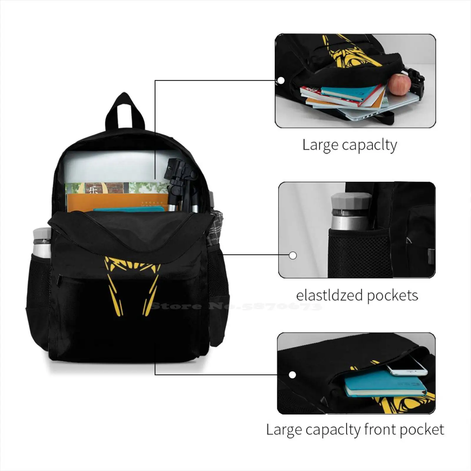 Helmet Backpack For Student School Laptop Travel Bag Helmet