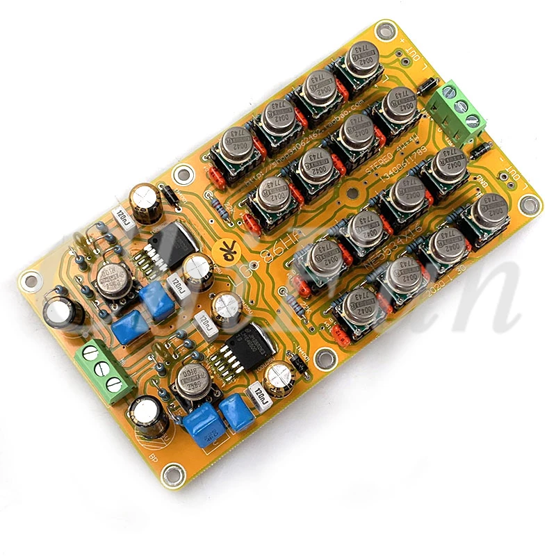 Golden Sealed OPA2111 + LME49600+Golden Sealed OPA445 High current fully balanced preamplifier board power amplifier board