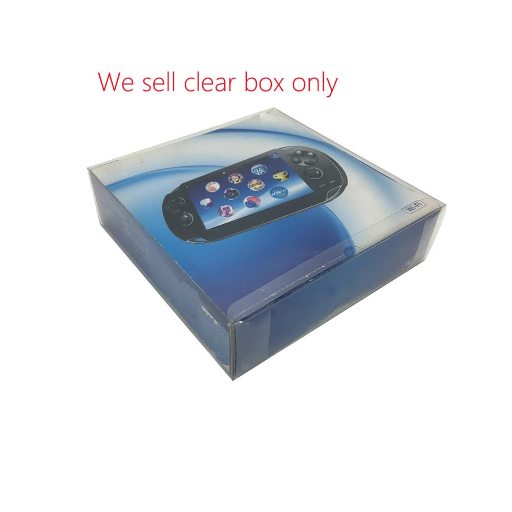 10PCS Clear transparent box cover For PSV1000 for PS VITA 1000 collection display storage   PET protective box HK EU version