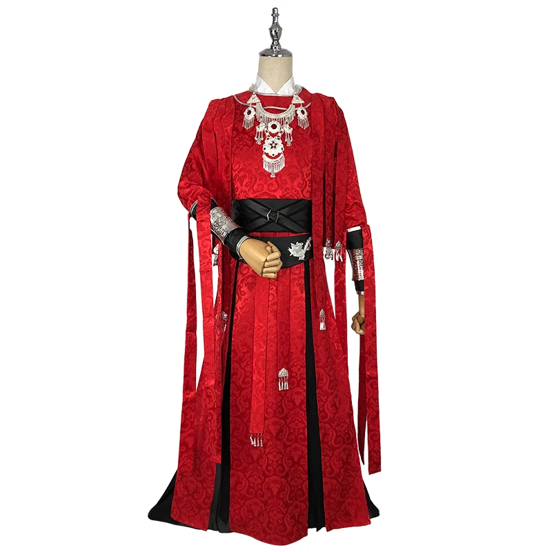 

Tian Guan Ci Fu Desperate Ghost King Hua Cheng Cosplay Black Long Cosplay Costmes With Cloak All Set Hua Cheng Gui Wang Cos Set