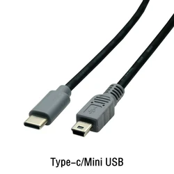 USB typ C OTG na Mini USB 5PIN szybki kabel ładujący ładowarka USB kabel do przesyłania danych do komputera Macbook synchronizacja komputera mobilnego