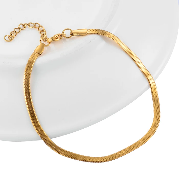 Edelstahl-Schlangenkettenarmband Hochwertiger Schmuck Bestseller Klassiker für Männer und Frauen – Detail 2