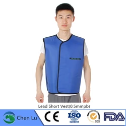 Direct selling x-ray gamma ray radiation protective 0.5mmpb lead short vest radiological protection waistcoat