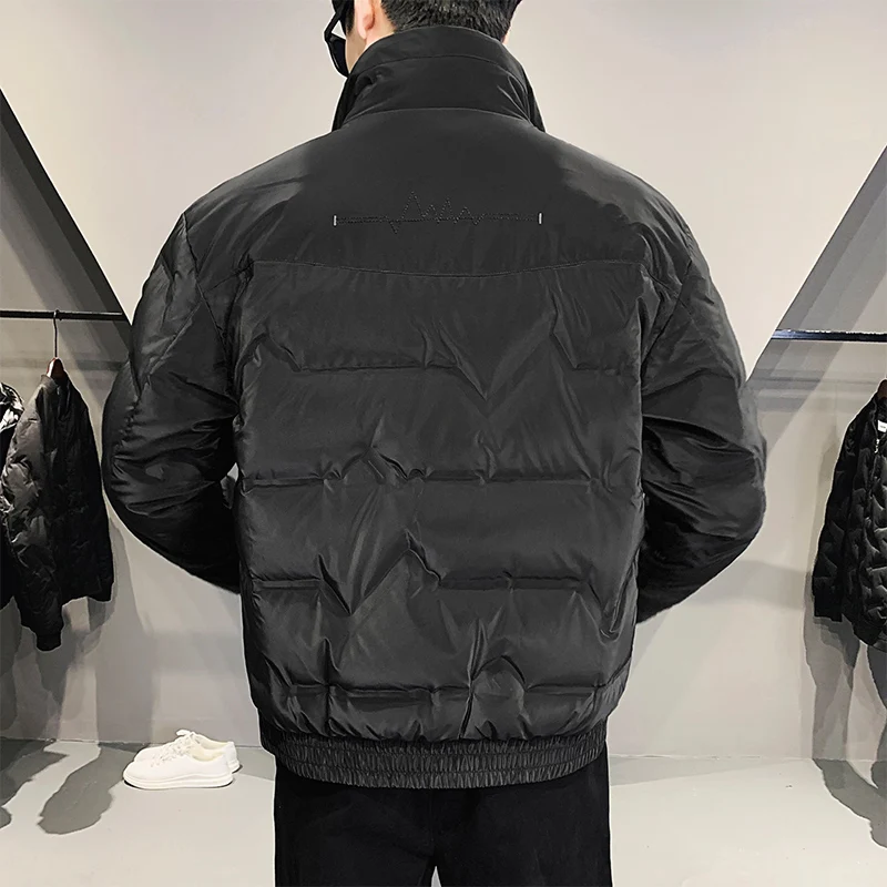 2021 new style Down jacket men\'s warm winter coat loose fashion men\'s stand-up collar down jacket for boyfriend working shopping