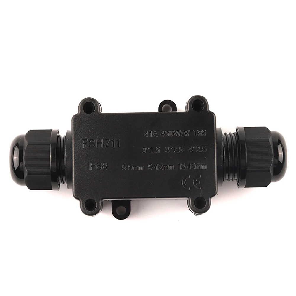 2/3 Way Electrical Outdoor Waterproof Cable wire connector IP68 41A/450V Junction Box With terminal for Light Wiring Accessories