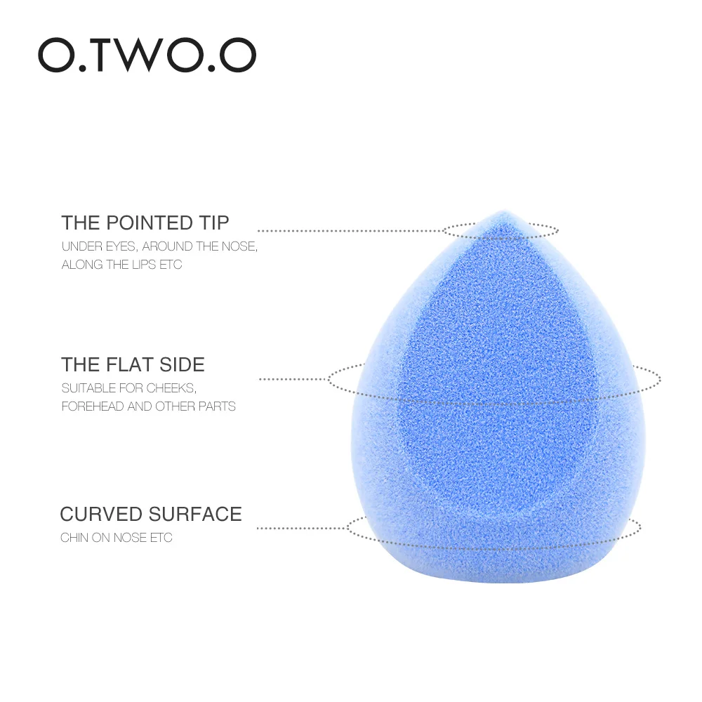 O.TWO.O Blending Makeup Sponge Cosmetic Puff Kits Women Beauty Makeup Tools Velvet Make Up Sponges 4 Types for Choose Maquiagem