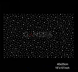 4 pz/lotto (40x25cm) eleganti stelle Hotfix strass a trasferimento termico per abbellimento ferro su accessori fai da te (SS-7472)