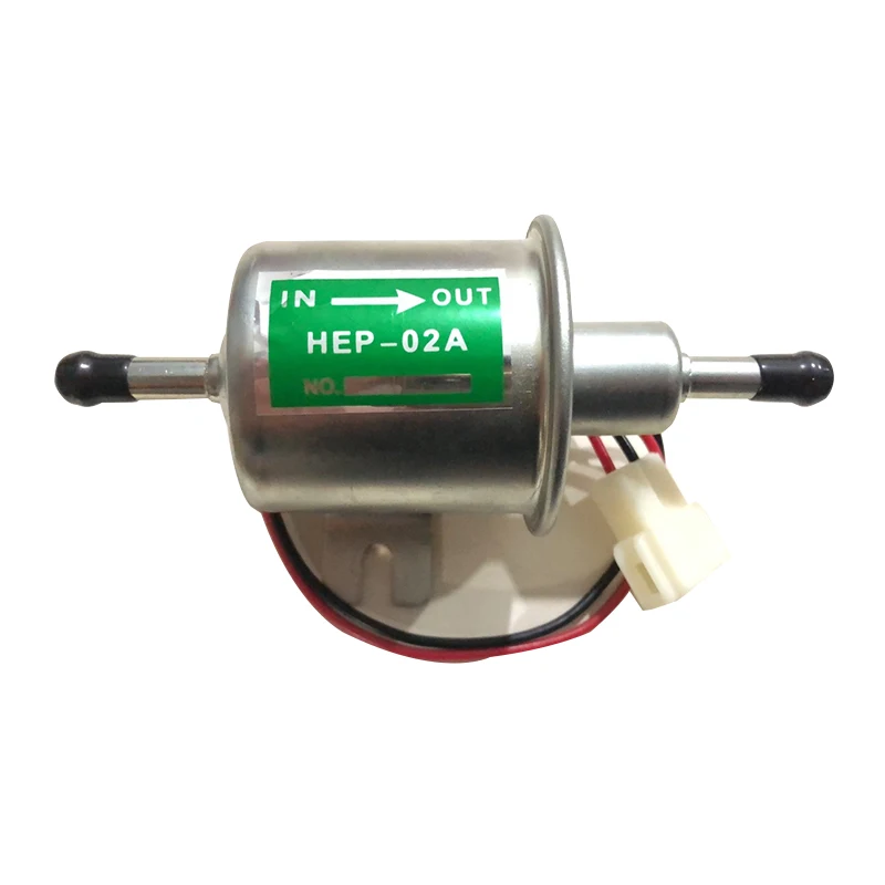 High quality 12V electric fuel pump HEP-02A 8mm Pipes Car Boat Diessel low pressure for carburetor, motorcycle , ATV