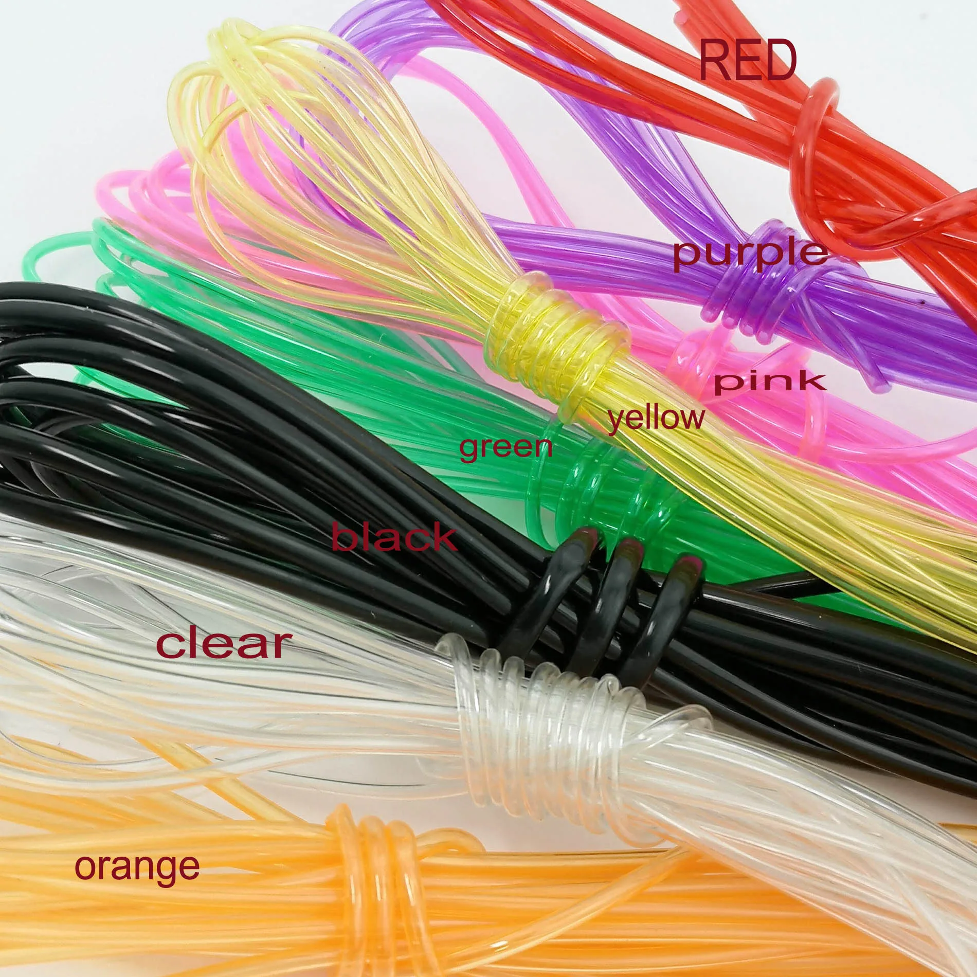 2mm  thick hollow plastic hose accessories DIY bicycle model accessories solid color PVC tube 5meters