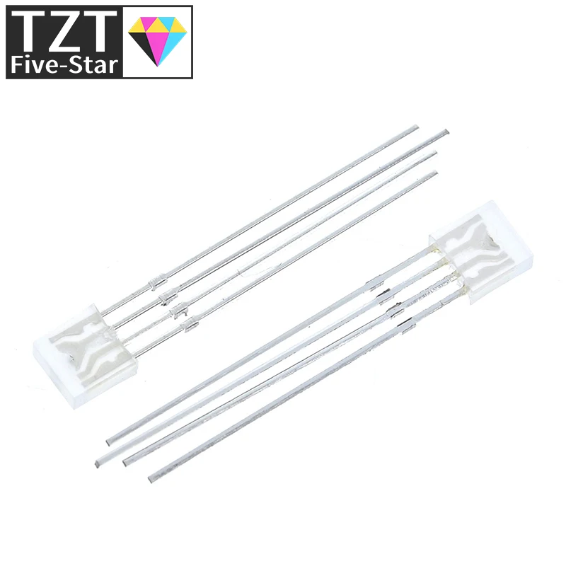 100 Stück Rechteckige LEDs 255 Dioden RGB LED Diffuse Kathode / Anode Quadratisch 2*5*5mm Rot Grün Blau Leuchtdioden DIY Diodo – Detail 5