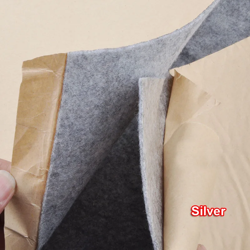 Toppa in tessuto di flanella in feltro autoadesivo assorbimento acustico antisismico per mobili altoparlante nero/grigio/argento/Beige