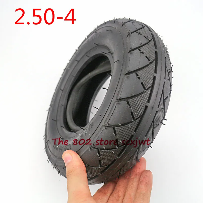 Motorcycle Accessory 2.50-4 Inner  Outer Tire 2.80/  Tube Tyre  for Electric Gas Scooter Wheelchair Wheel