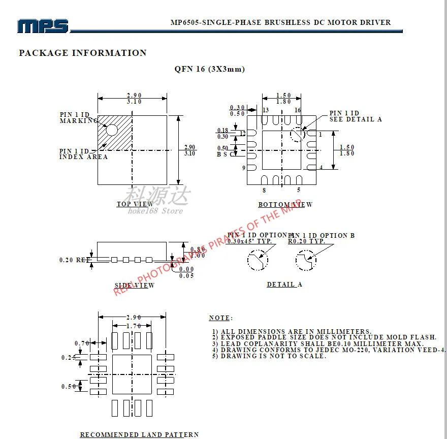5 buah/lot qmp6505 ADBC QFN