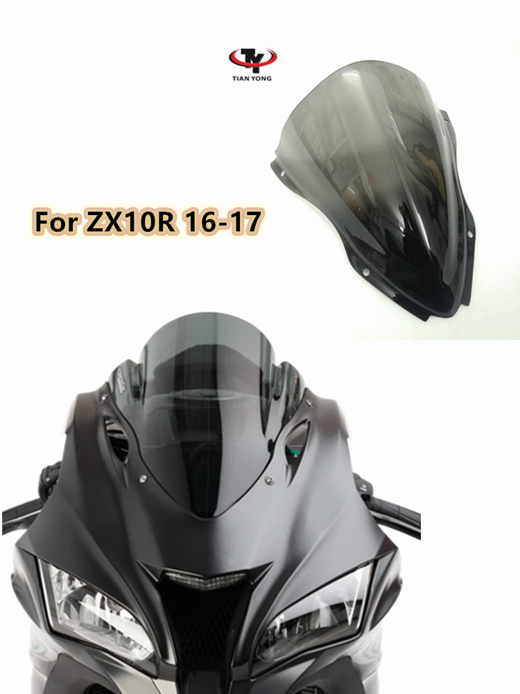 For Kawasaki ZX10R 2016-2017 ZX-10R 16 17 ZX 10R 16-17 Motorcycle Windshield Spoiler Fairing parts Bubble Windscreen brand new