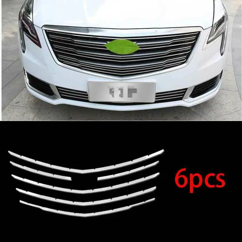 

For 2018-2019-2020 Cadillac XTS Chrome Front Center Mesh Grille Grill Strip Trim